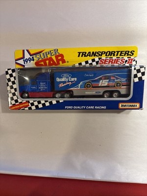 Matchbox Super Star Transporters Lake Speed Ford Quality Care Racing Diecast
