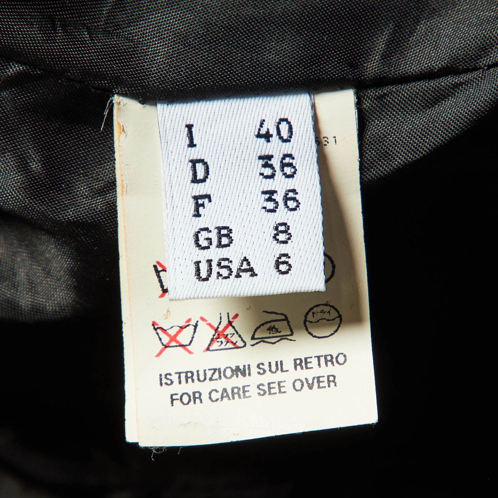 Abito midi Moschino economico e chic nero in crepe S