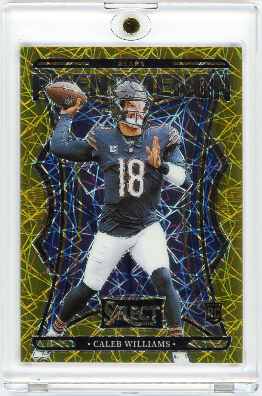 2024 PANINI SELECT PHENOMENON GOLD PRIZM #1 CALEB WILLIAMS (RC) /10