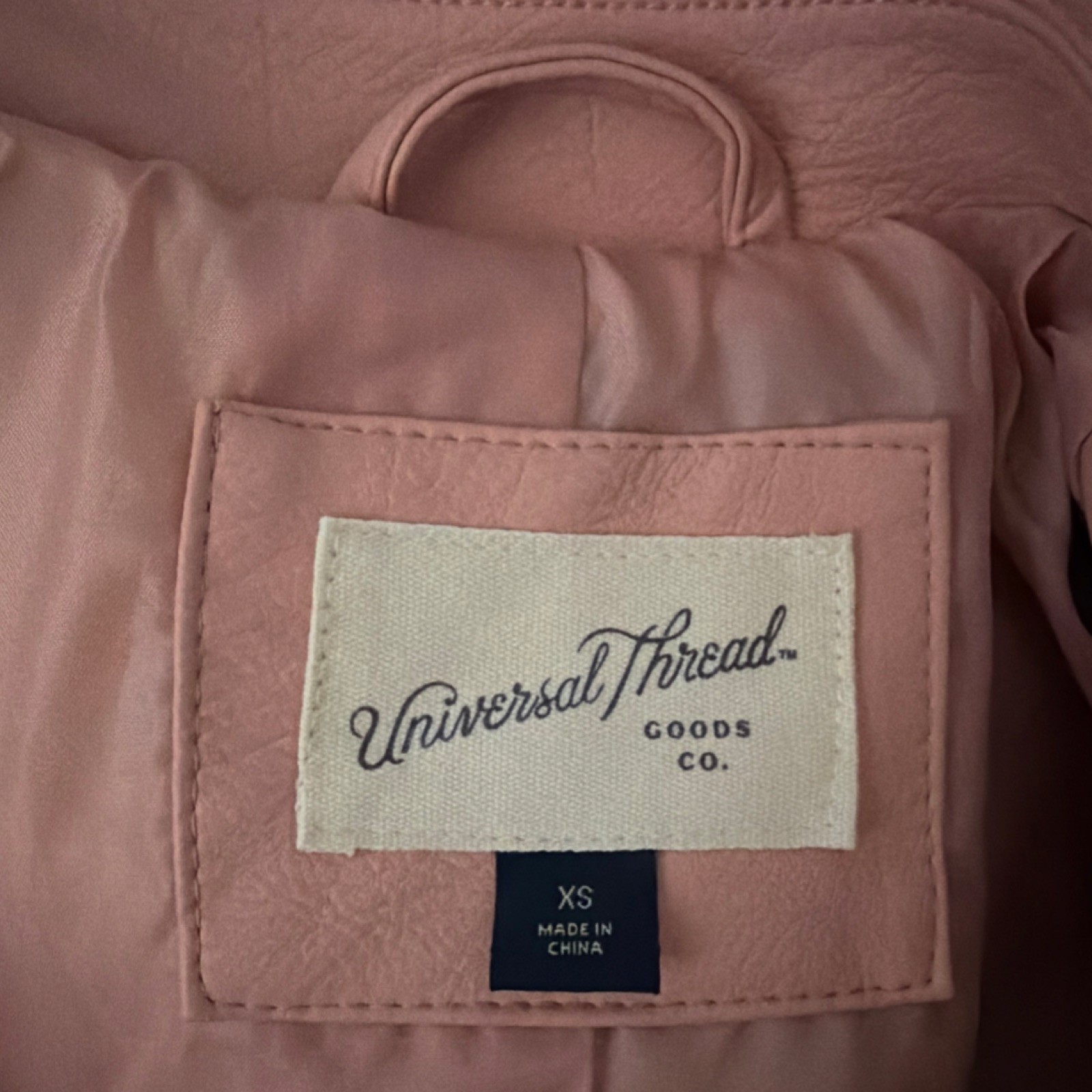 Universal Thread Quilted Collared Pink Biker Jack… - image 3