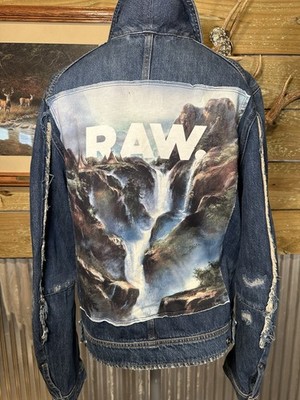 G-STAR RAW X JADEN SMITH FORCES OF NATURE RESTORED DENIM JACKET SIZE SMALL [30]