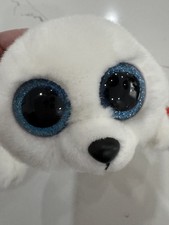 RETIRED TY Beanie Baby  ICY THE SEAL 6 INCH Big Eyes