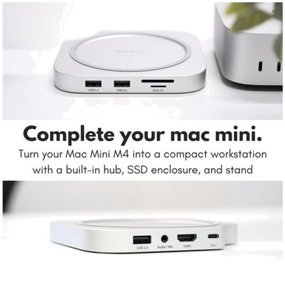 Mac Mini M4 Dock with M.2 Enclosure & 4K HDMI