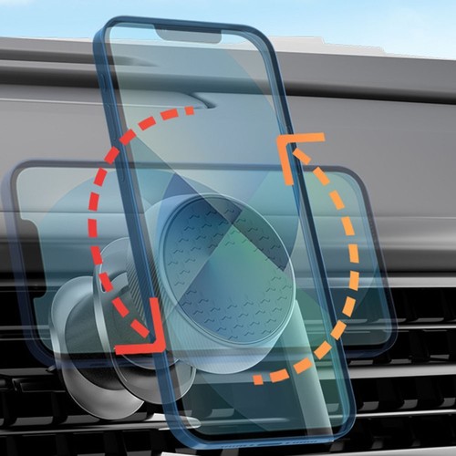 Support t��l��phone voiture magn��tique pliable parfait pour un placement et une - Photo 6 sur 10