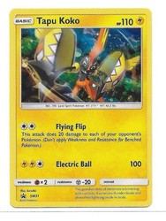 Tapu Koko SM31 Sun & Moon Black Star Promo Holo