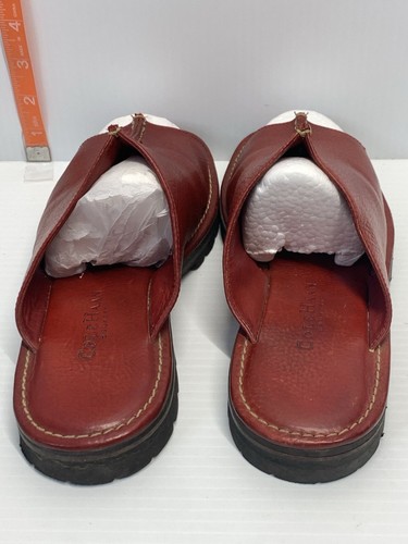 Cole Haan Country Red Leather Slip On Mule Sandals Shoes Sz 8B - Picture 3 of 10