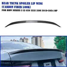Carbon Look Rear Trunk Spoiler Lip Wing For BMW 3 Series I3 G20 325i 330i 19-24