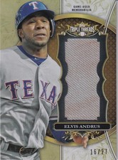 2013 Topps Triple Threads Elvis Andrus Triple Threads Relics /27