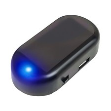 Solar Power Car Led Fake Dummy Alarm Warning Security Anti Theft Flashing Light