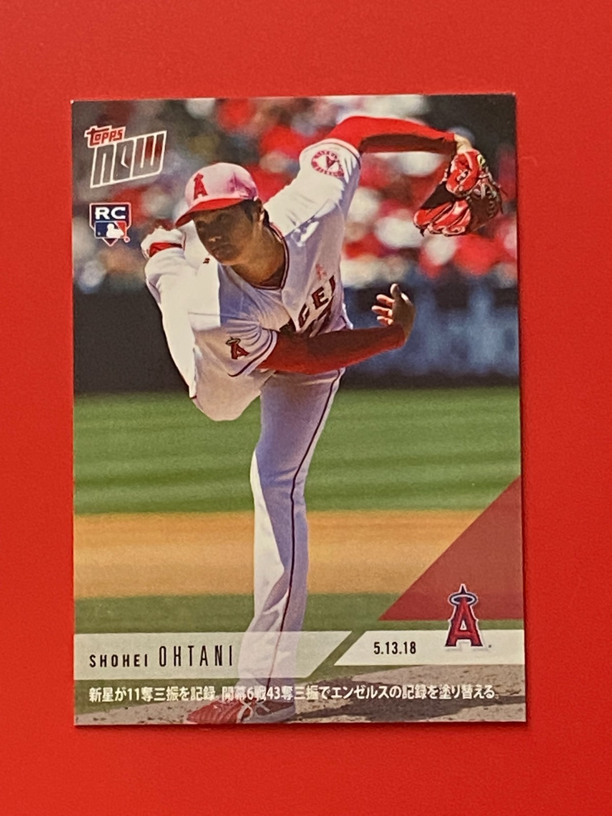 Shohei Ohtani Topps Now Rookie 210J 2018 Angels (Japanese)