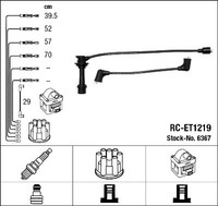 ZÜNdleitungssatz FÜR Toyota Celica Coupe ( T18 ) - NGK 6367