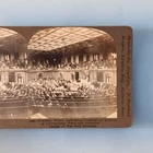WW1 Military Stereoview C1917 President Wilson Real Photo Congress War Warning