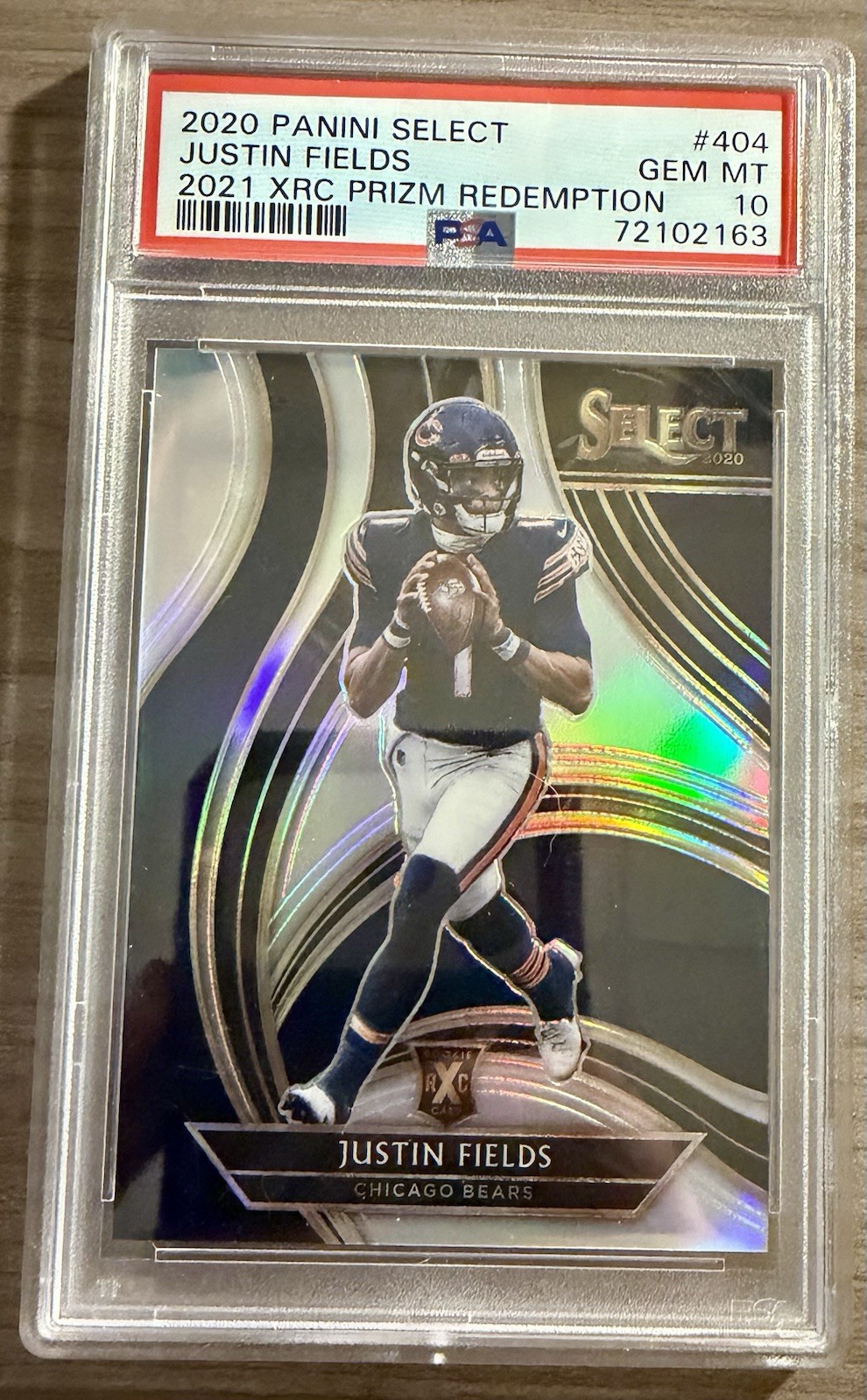 2020 Panini Select - Xrc Prizm Redemption Justin Fields #404 (RC) Gem MT 10