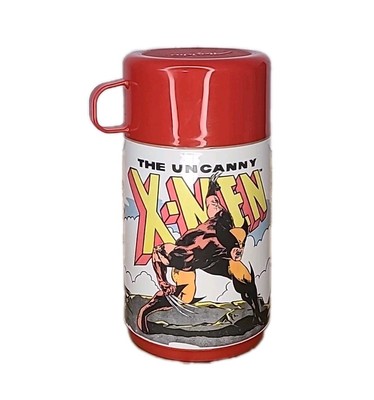 Vintage Marvel The Uncanny X-Men Aladdin Thermos 1992 Wolverine
