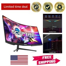 34-Inch Ultrawide Curved Monitor - 3440 x 1440, HDR FreeSync Supported