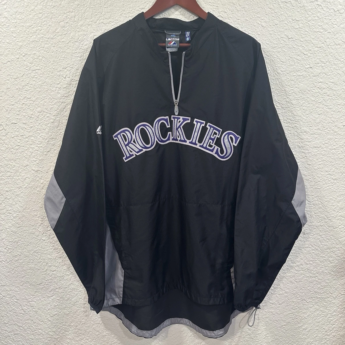 ウェア Majestic MLB COLORADO ROCKIES JACKET Vintage Colorado Rockies Jacket AUTHENTIC Majestic MLB Collection