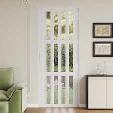 Bi Folding Concertina Accordion Door PVC Sliding Divider Bathroom Living Room UK