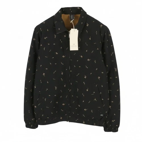 SCOTCH & SODA Men Jacket M Black Reversible Patterned Lightweight Full Zip DDP - product listing photo