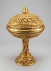 Antique Hsun-Ok Burmese Offering Vessel - Gold Gilt & Lacquer- Large 33” Tall — photo 1