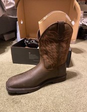 Ariat Groundbreaker H2O Men's Work Boots Dark Brown Waterproof EH Soft Toe 11 D