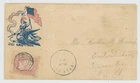 Mr Fancy Cancel 65 CIVIL WAR PATRIOTIC LIBERTY ON EAGLE WITH FLAG TIED TARGET