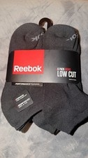 Reebok Men's Performance Training Low Cut Socks 6 Pairs Sports Black New
