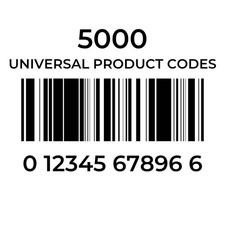 5000 UPC Numbers Barcodes Gs1 EAN Codes For Amazon Listings Lifetime Guarantee