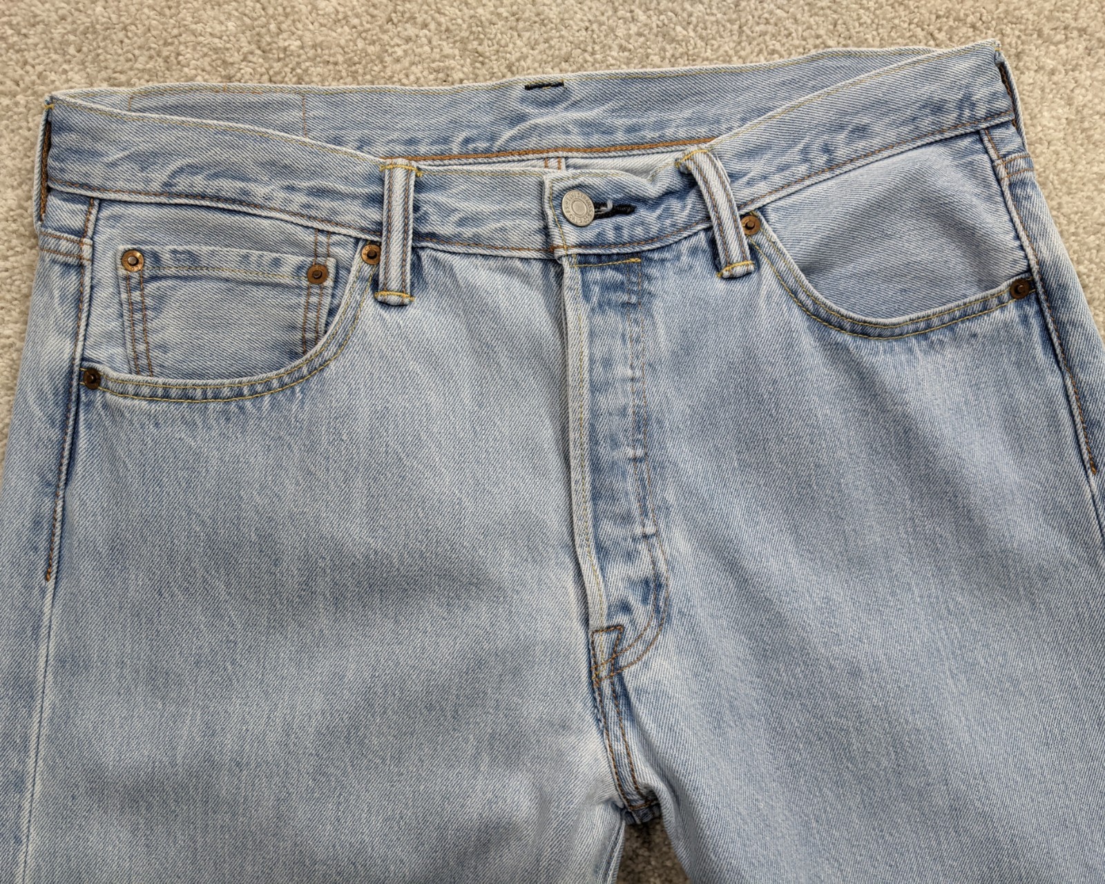 Levi's 501 Original Straight Jeans Mens W34 L30 L… - image 2
