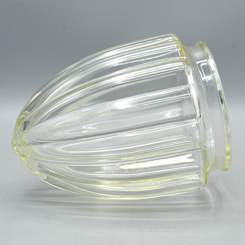 Bullet Cone Glass Light Cover Replacement Vintage 1950s 1960s Ribbed Atomic