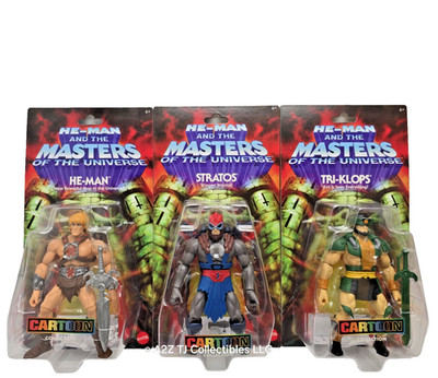 Masters of the Universe Origin Cartoon Collection He-Man Stratos Tri-Klops Set