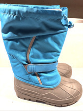 Snow Boots Kids Size 3 Teal Gray With LIner Unisex LL Bean Excelllent Condition