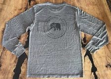 The Normal Brand Men’s Medium Lightweight Long Sleeve Gray Front Pocket Shirt