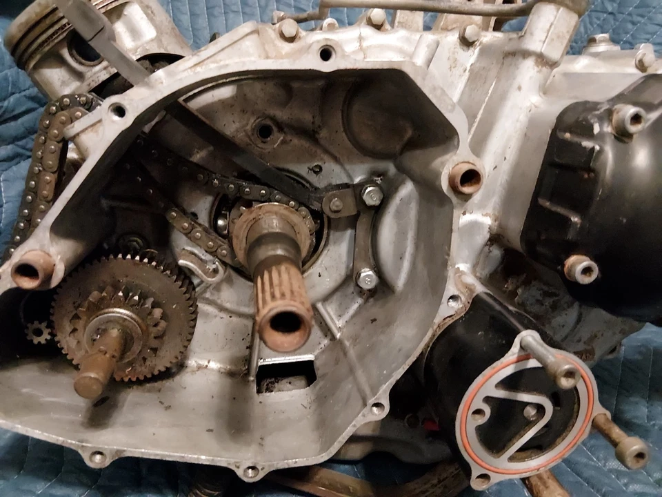 Yamaha Big Bear 350 1987 88 motor 2x4 extremo inferior cigüeñal transmisión Foto 3 de 4