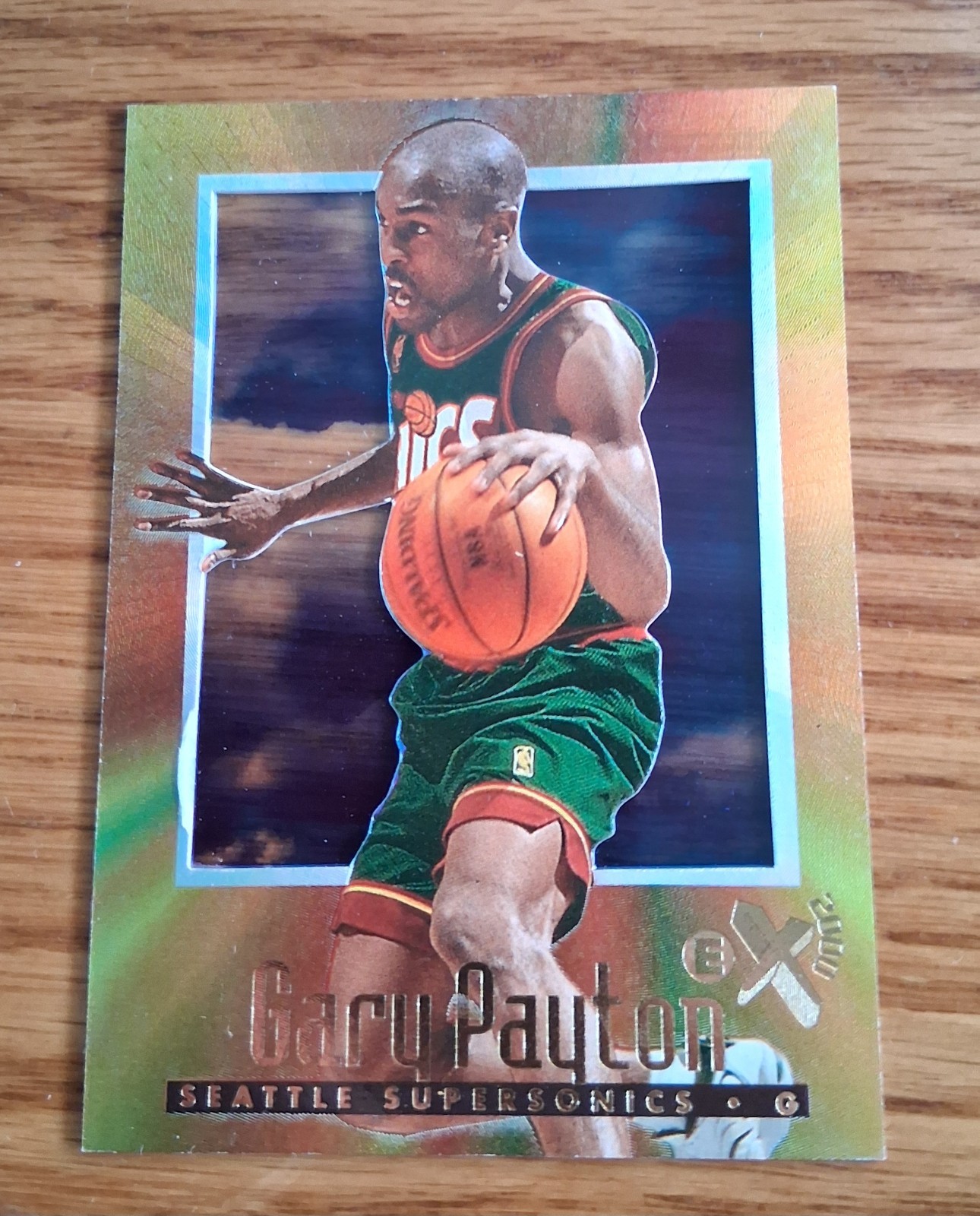 1996-97 GARY PAYTON Skybox Ex-2000 Base Card #68, Sonics