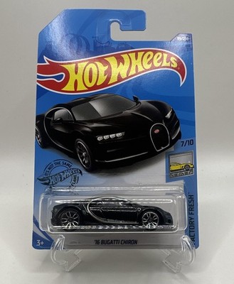 2020 Hot Wheels '16 Bugatti Chiron (Black) Factory Fresh 7/10 #89/250 - Exotics 