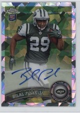2011 Topps Chrome Crystal Atomic Refractor Rookie 1/50 Bilal Powell Auto 9on