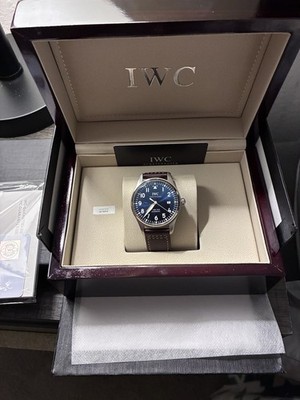 IWC Pilot's Watch Men's Black Watch with Brown Strap - IW325311