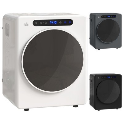 HOMCOM Mini Ablufttrockner 4 kg Wäschetrockner mit Desinfektion, 6 Programmen