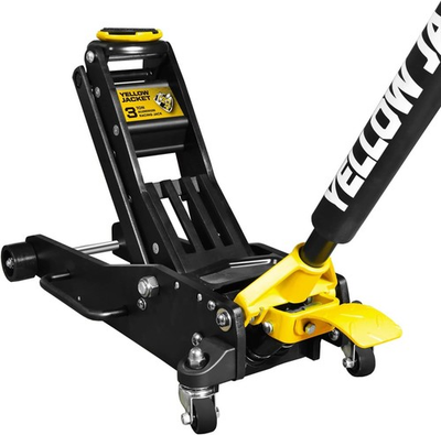 #ad #ad YELLOW JACKET Floor Jack 3 Ton Full Aluminum Ultra Lightweight Low Profile $199.95