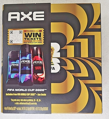 AXE FIFA World Cup 2026 Gift Set Blue Lavender Cherry Spritz Socks