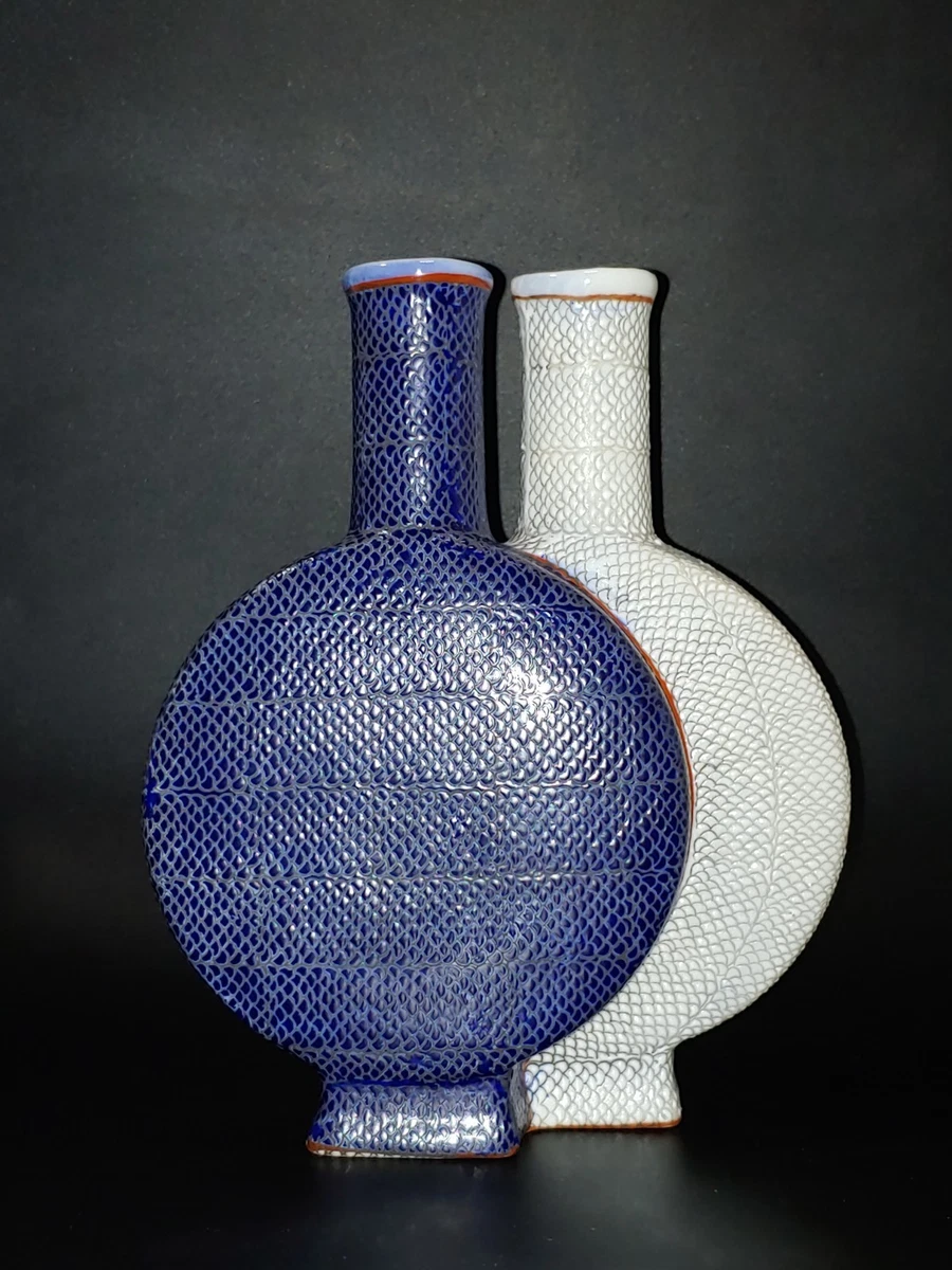 蓝色1800-1849 中国古董花瓶| eBay