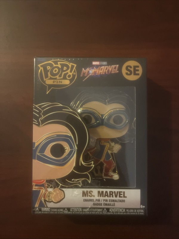 Funko Pop Pin Marvel Studios Enamel Pin & Removable Stand Ms. Marvel SE