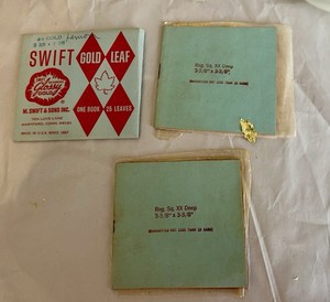 Vintage M Swift & Sons Gold Leaf 23 Karat