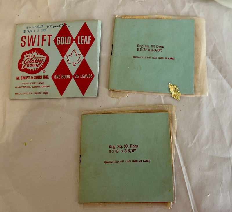 Vintage M Swift & Sons Gold Leaf 23 Karat