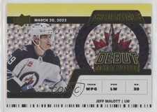 2022-23 Credentials Debut Ticket Access Horizontal Yellow Jeff Malott #151 1c7q