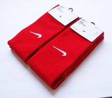 NIKE Matchfit Soccer DRI-FIT Knee-High Sock Red Unisex 2 Pair - New