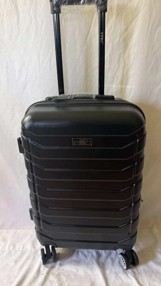 Nuevo TRAVELERS CLUB Madison Equipaje Rígido Negro 20" Maleta de Mano Expandible Foto 3 de 4