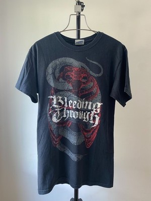 Rare Myspace Era Vintage Y2K Bleeding Through Band Tee Punk Rock Goth metal