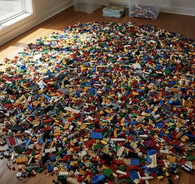 Original Lego Restposten 1 KG viele Teile Bausteine Steine Stücke 1000 Gramm