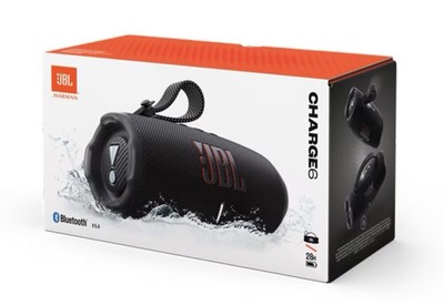  New JBL Charge 6 Portable Bluetooth Speaker Black - Great Deal & Ships Fast!